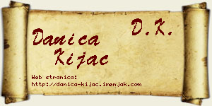 Danica Kijac vizit kartica